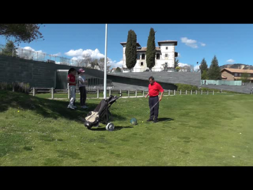 Escuela de Tecnificacion Navarra de Golf en Zuasti con Fernando Nuñez en el Approach 