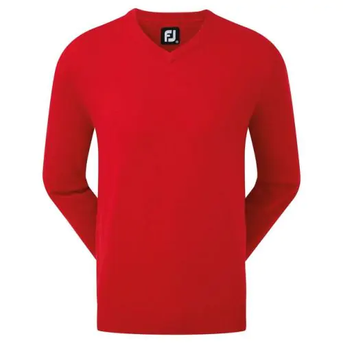 Jersey Footjoy Wool Blend V-Neck Rojo Ref. 90132 Hombre