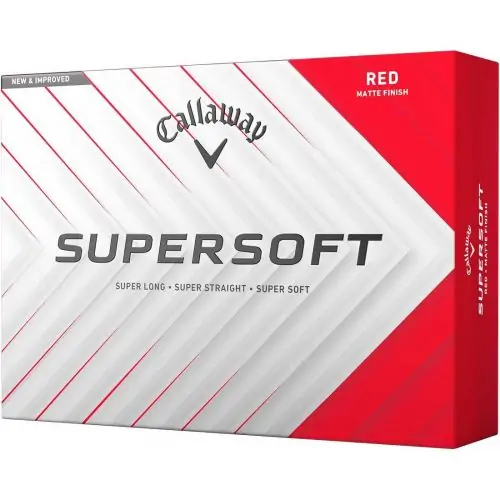 Bolas de golf Callaway SuperSoft Roja
