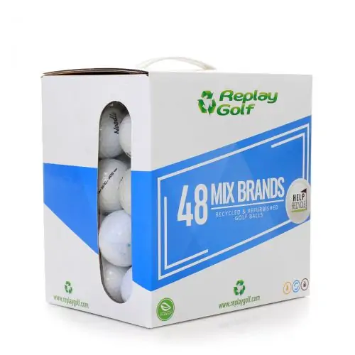 BOLAS RECICLADAS DE GOLF MIX REPLAY GOLF BOX 48 Und ( multicolor )