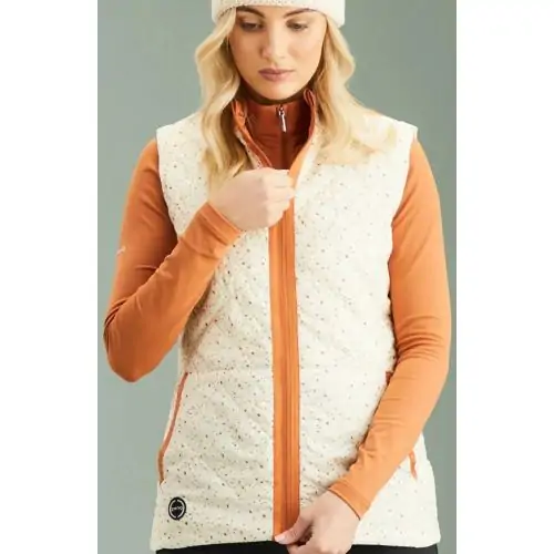 Chaleco Ping Bryony Reversible Antique P93716-AWA White Multi/Auburn