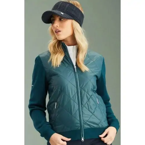 Chaqueta Ping Mujer Elspeth Hybrid Full Zip - Emerald 93719 Verde