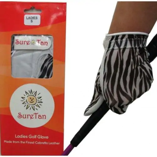 Guantes de golf para mujer Zebra Sure Tan Cabreta