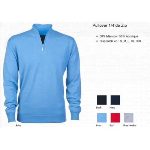 Jersey Greg Norman 1/4 ZIP con cremallera