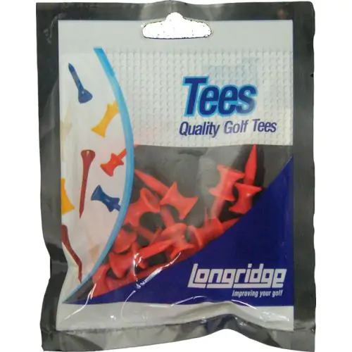 Tees Longridge 12mm (20 Pcs) Rojo