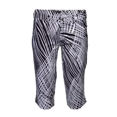 Bermuda Girls Golf Capri Black White Mujer Ref.13757