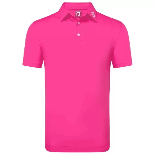Polo Footjoy Solid Pique Hot 81673 Rosa hombre Tienda de Golf Buengolpe