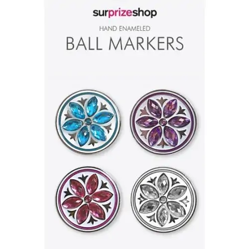 Marcadores de golf Surprize Shop Crystal Flower