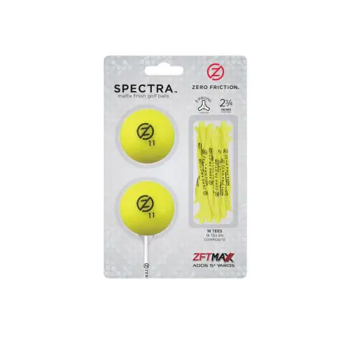 Zero friction Two Ball Tees amarillo
