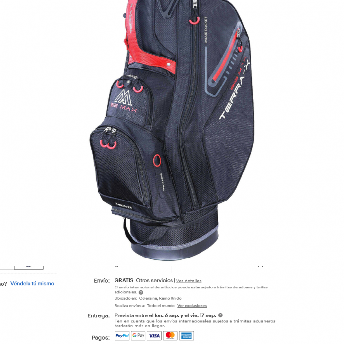 Bolsa Big Max Terra X Black Red Tienda de Golf Buengolpe