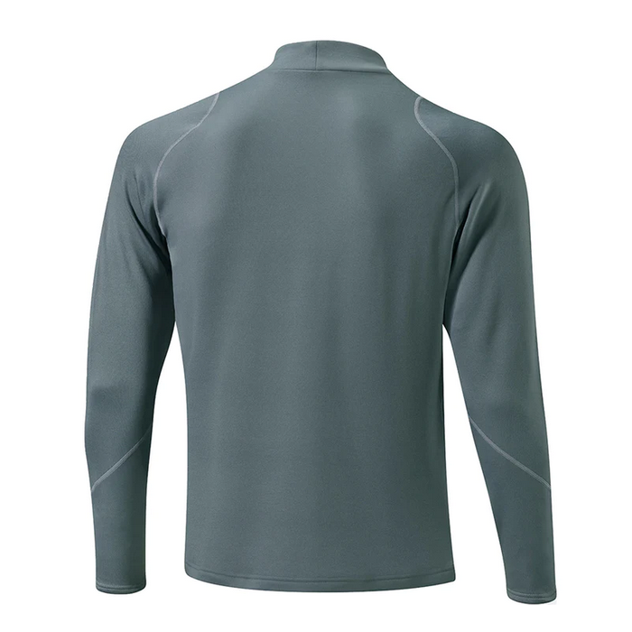 Sale Capa Térmica Mizuno Breath Thermo Manga Larga Mujer Gris