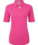 Polo FootJoy Stretch Pique Solid Hot 81726 Rosa Mujer