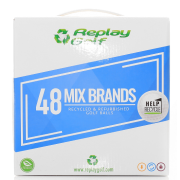 BOLAS RECICLADAS DE GOLF MIX REPLAY GOLF BOX 48 Und ( multicolor )
